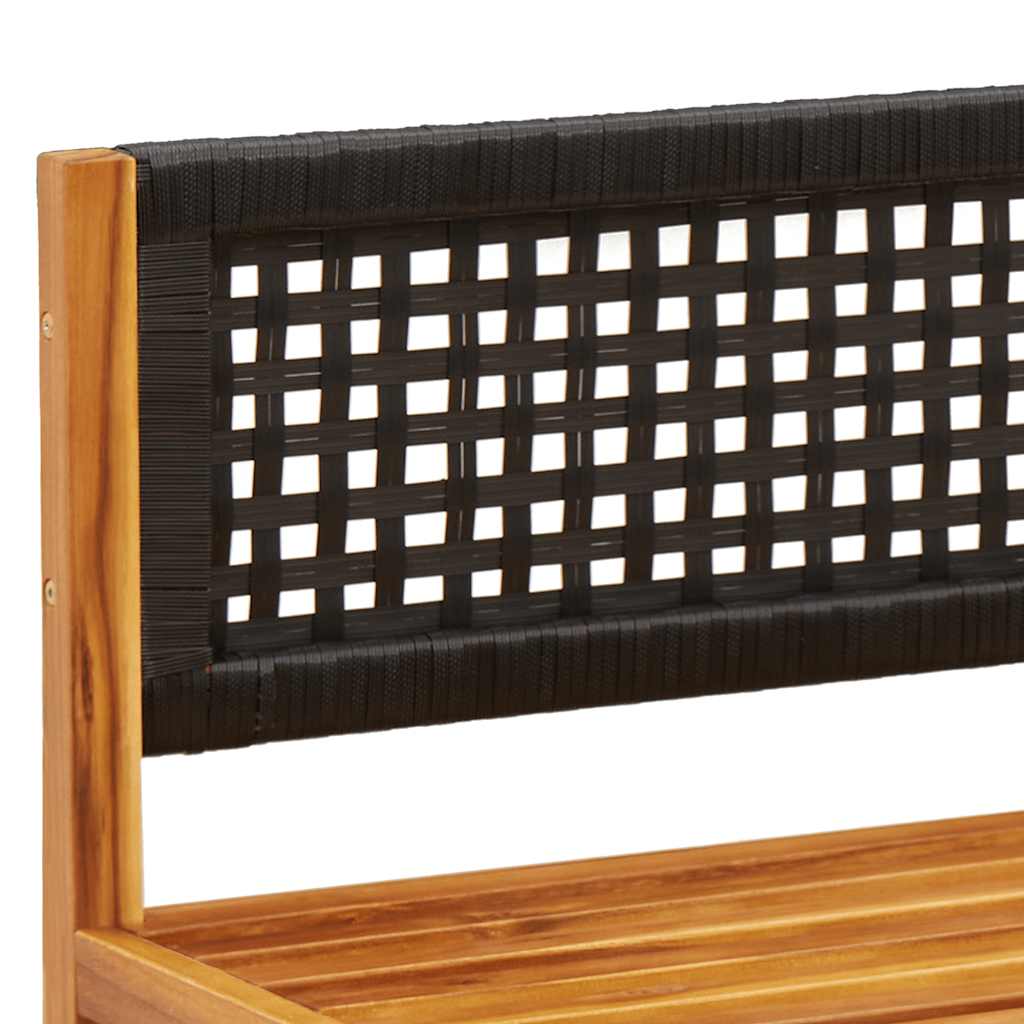 Divano da giardino angolare con cuscini in legno di acacia e rattan | homemem39