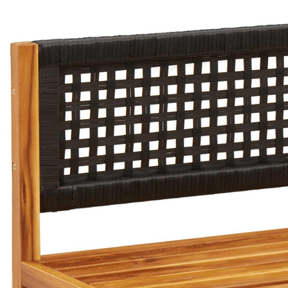 Divano da giardino senza braccioli con cuscini in legno di acacia e rattan | homemem39