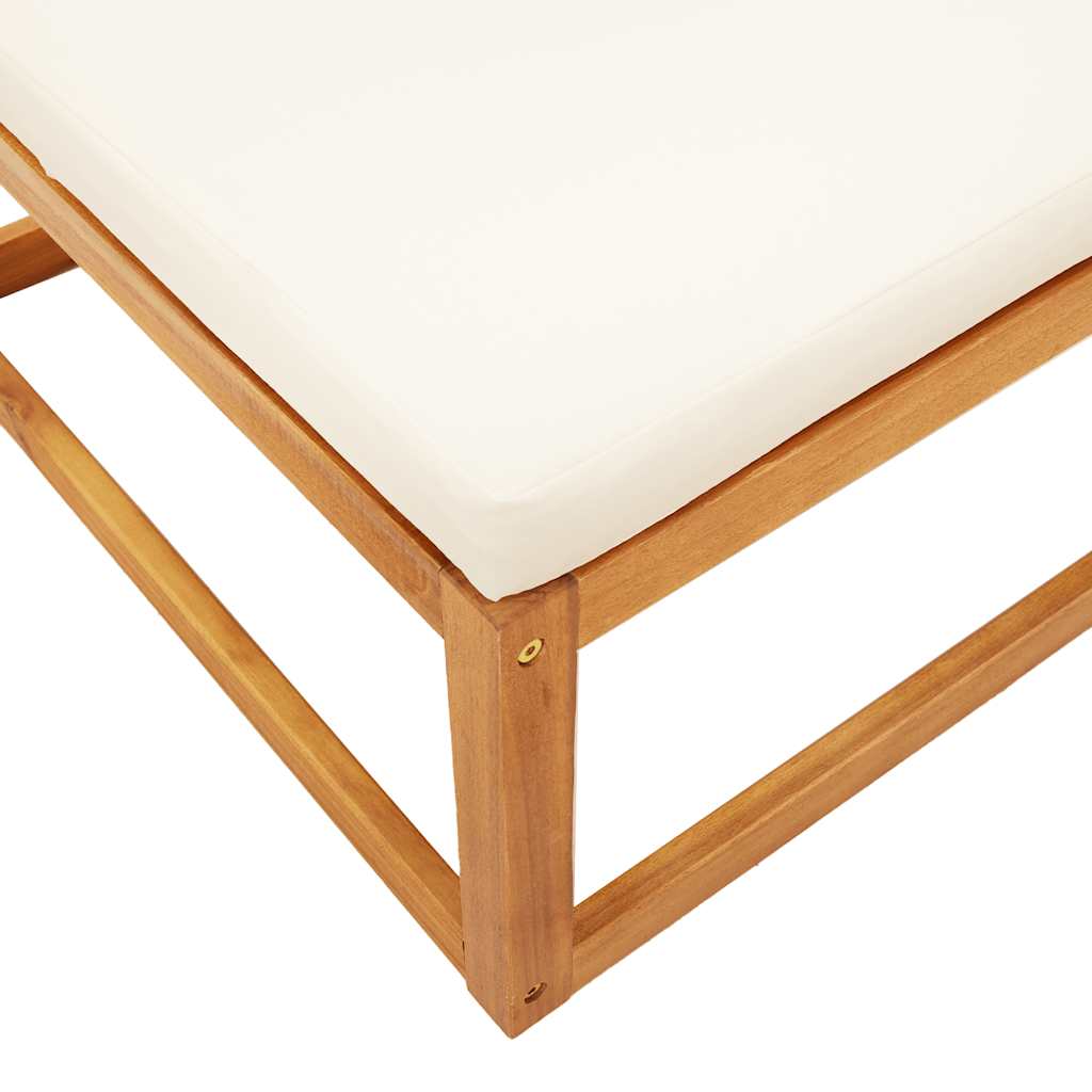 Set di divani da giardino 3 pezzi con cuscini in legno di acacia e rattan | homemem39