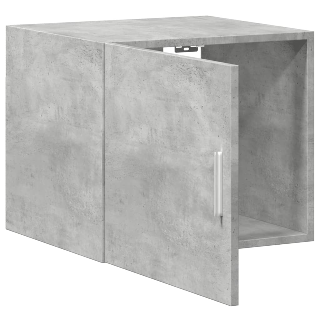 Mobile a Parete Grigio Cemento 45x42,5x40 cm Legno Multistrato - homemem39