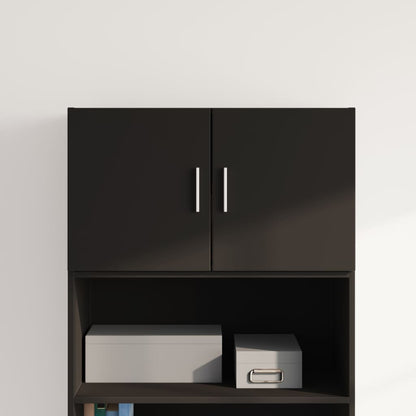 Mobile a Parete Nero 70x42,5x40 cm in Legno Multistrato - homemem39