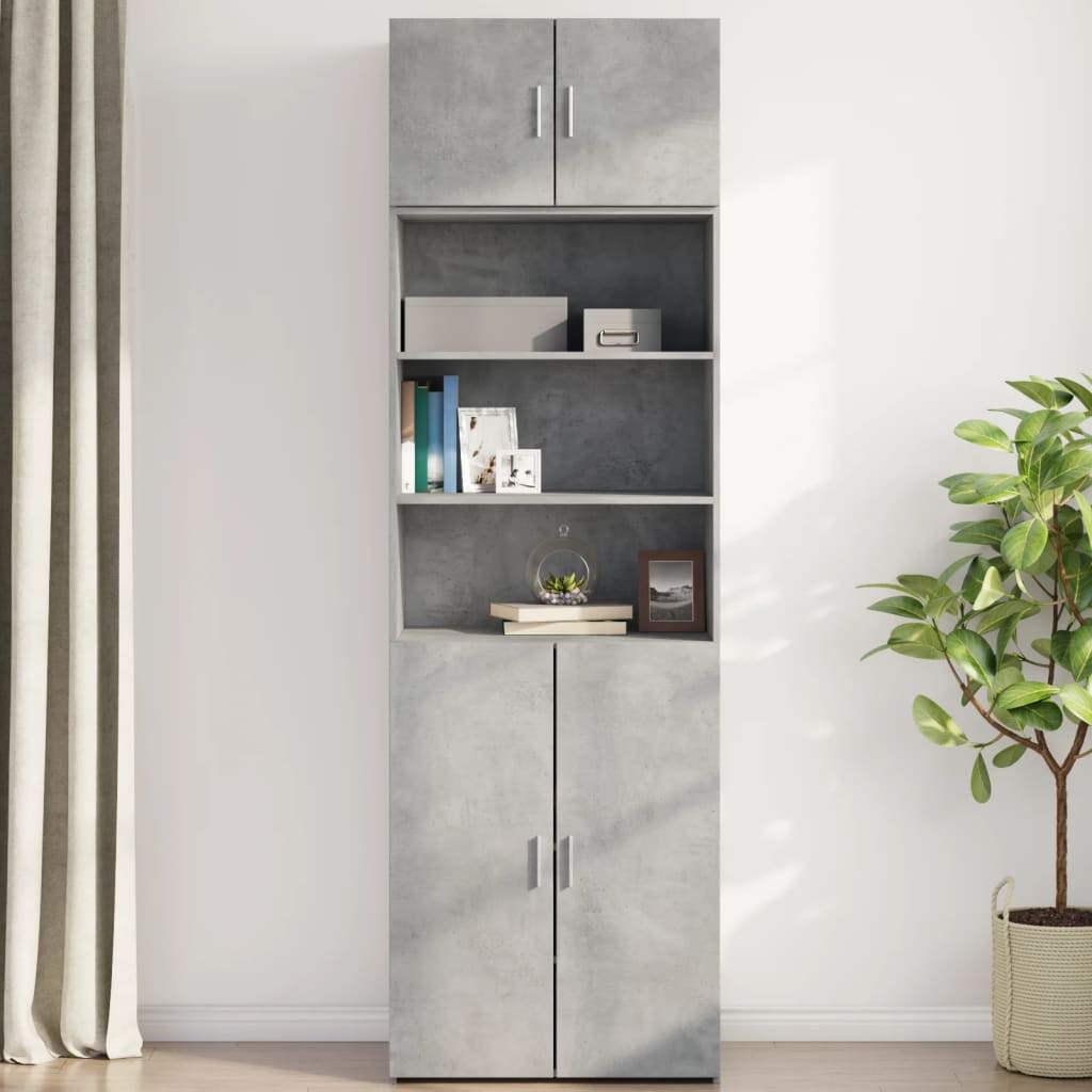 Mobile a Parete Grigio Cemento 70x42,5x40 cm Legno Multistrato - homemem39
