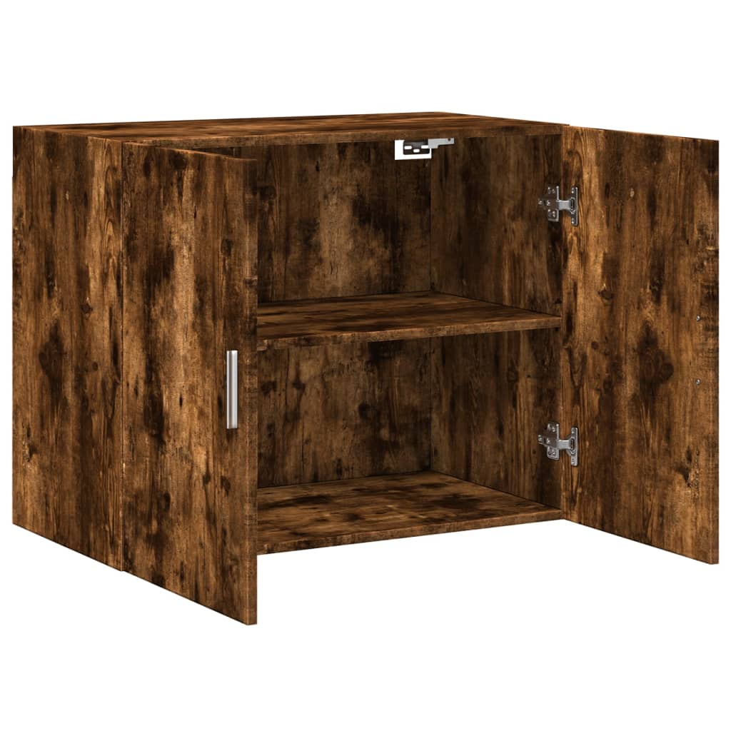 Mobile a Parete Rovere Fumo 80x42,5x64 cm in Legno Multistrato - homemem39
