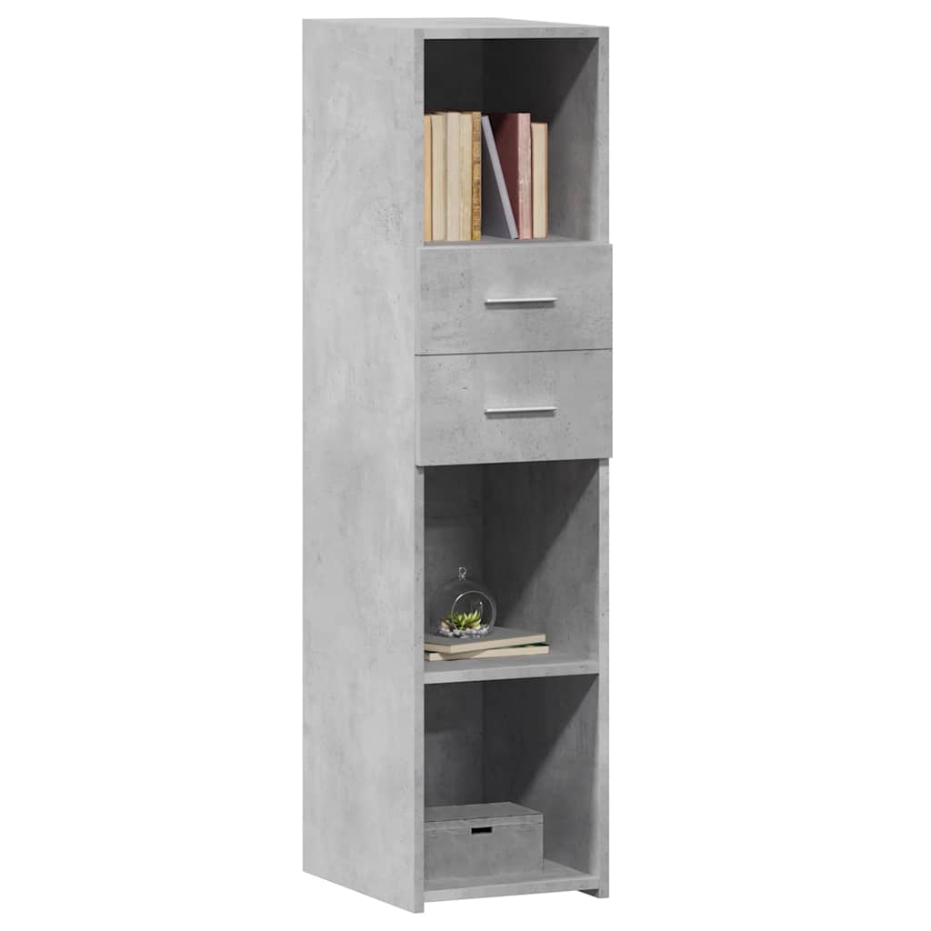 Credenza Grigio Cemento 30x42,5x124 cm in Legno Multistrato - homemem39