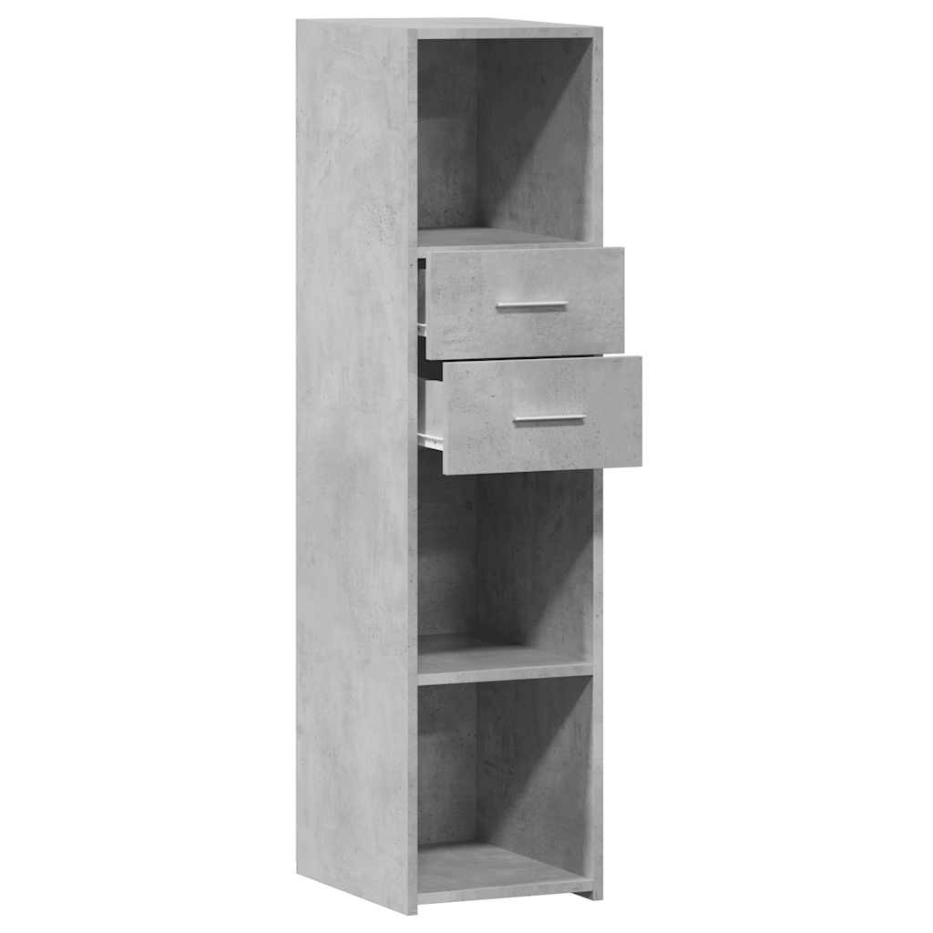 Credenza Grigio Cemento 30x42,5x124 cm in Legno Multistrato - homemem39