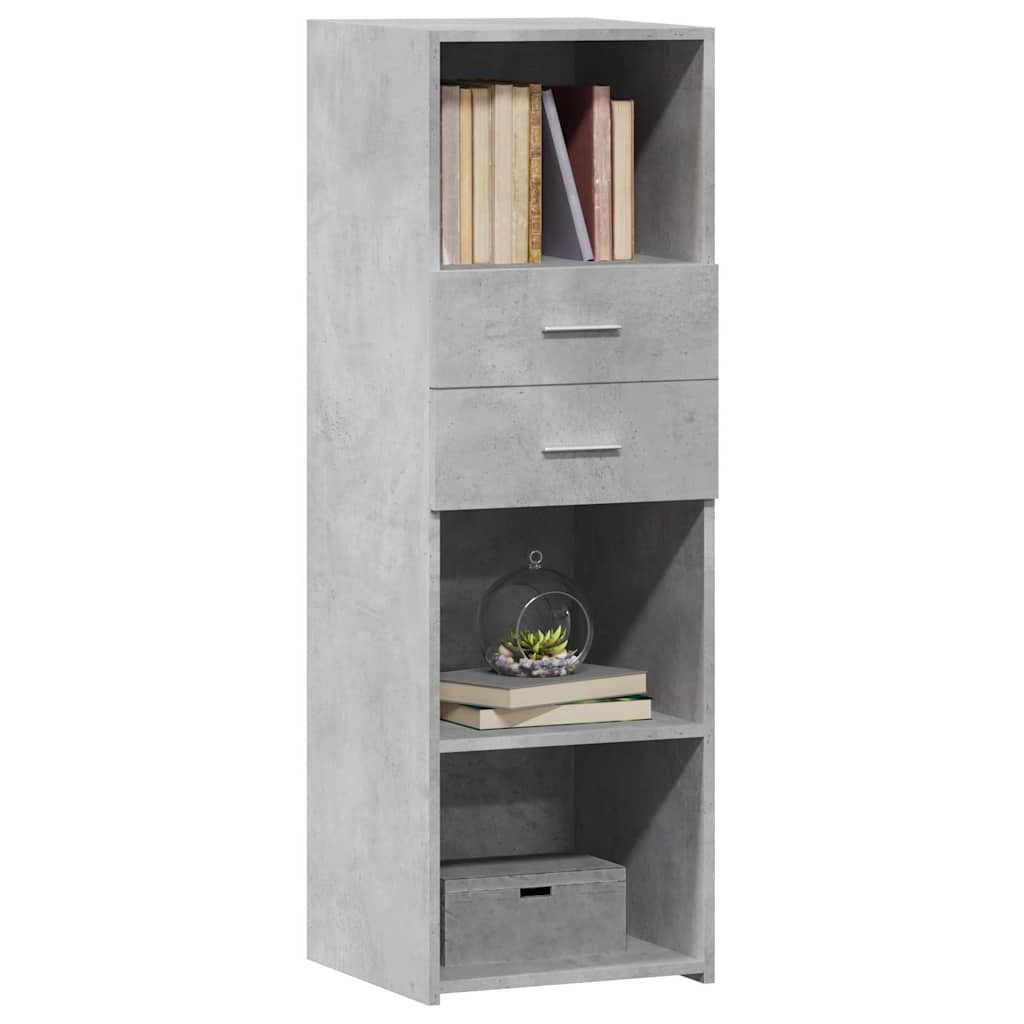 Credenza Grigio Cemento 40x42,5x124 cm in Legno Multistrato - homemem39