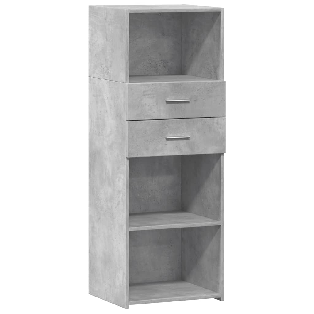 Credenza Grigio Cemento 45x42,5x124 cm in Legno Multistrato - homemem39