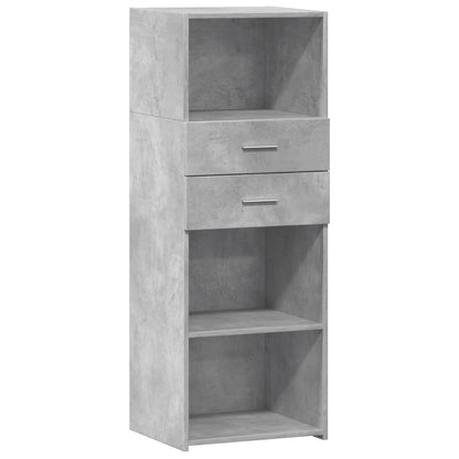 Credenza Grigio Cemento 45x42,5x124 cm in Legno Multistrato - homemem39