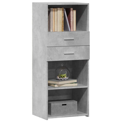 Credenza Grigio Cemento 50x42,5x124 cm in Legno Multistrato - homemem39