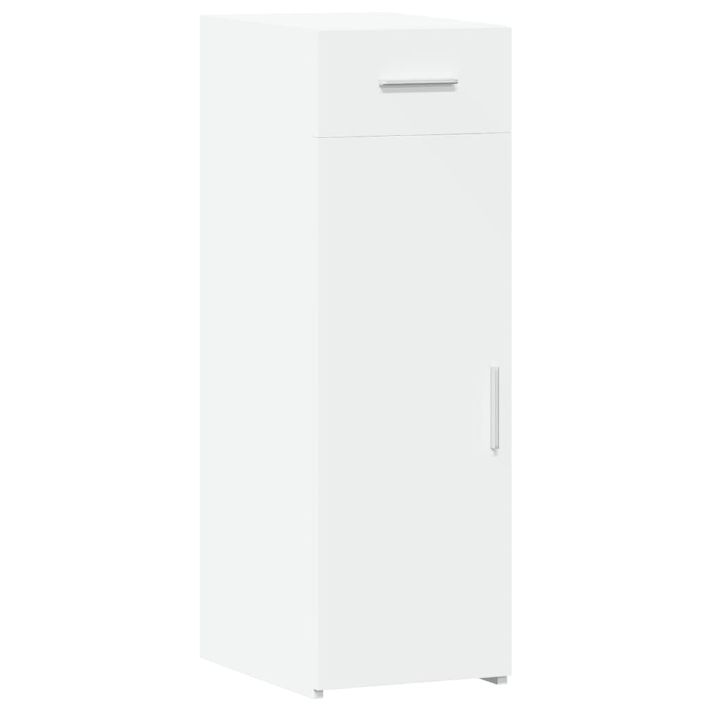 Credenza Bianca 30x42,5x93 cm in Legno Multistrato - homemem39