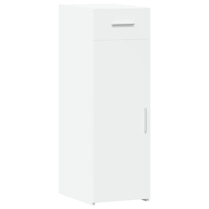 Credenza Bianca 30x42,5x93 cm in Legno Multistrato - homemem39