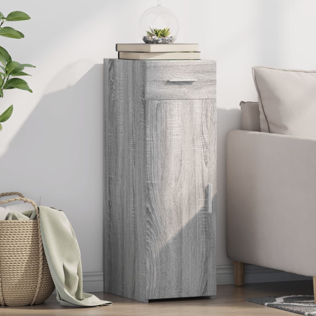 Credenza Grigio Sonoma 30x42,5x93 cm in Legno Multistrato - homemem39