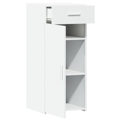 Credenza Bianca 40x42,5x93 cm in Legno Multistrato - homemem39