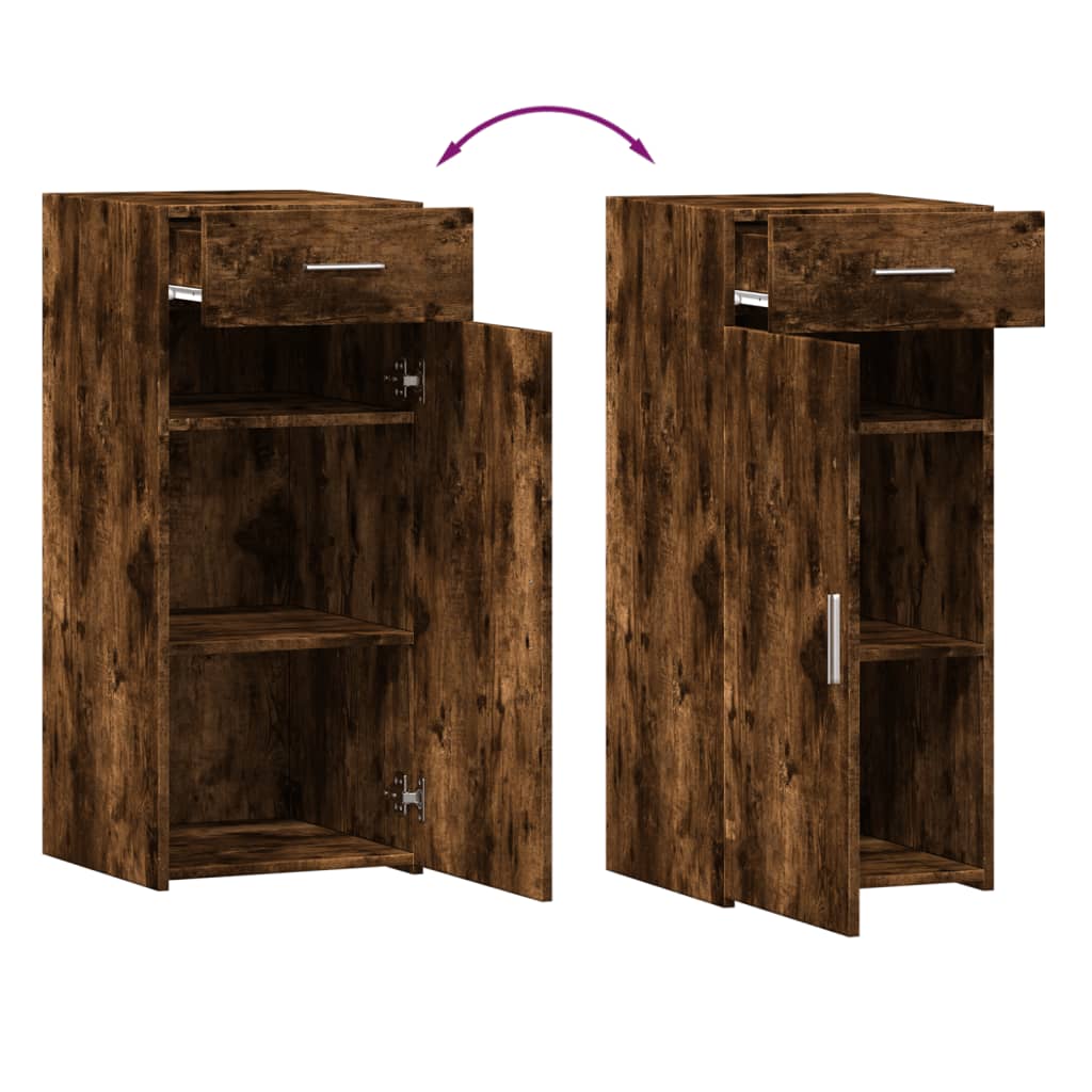 Credenza Rovere Fumo 40x42,5x93 cm in Legno Multistrato - homemem39