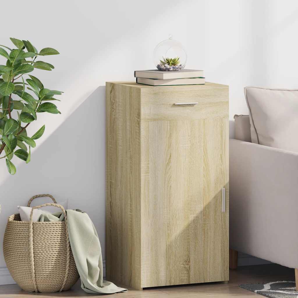 Credenza Rovere Sonoma 45x42,5x93 cm in Legno Multistrato - homemem39