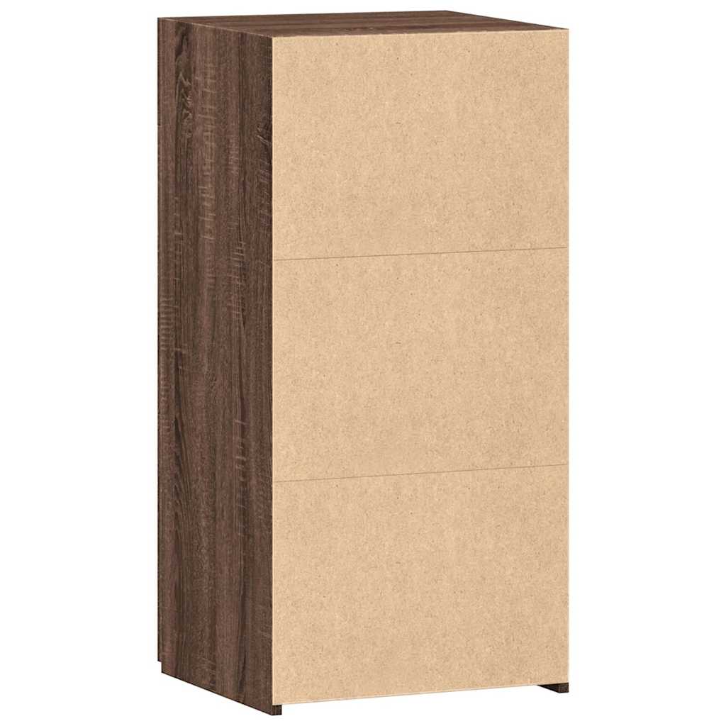 Credenza Rovere Marrone 45x42,5x93 cm in Legno Multistrato - homemem39