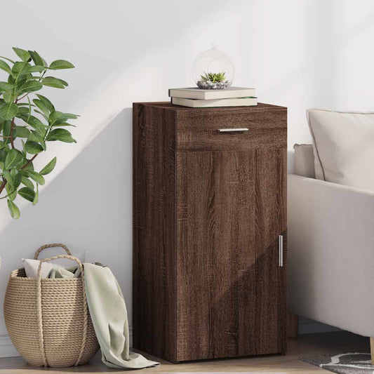 Credenza Rovere Marrone 45x42,5x93 cm in Legno Multistrato - homemem39