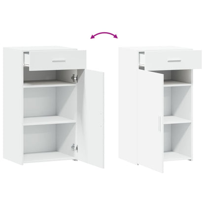 Credenza Bianca 50x42,5x93 cm in Legno Multistrato - homemem39