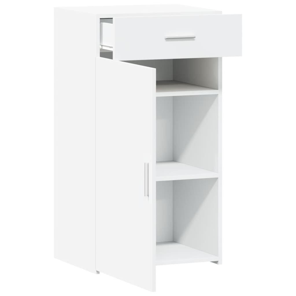 Credenza Bianca 50x42,5x93 cm in Legno Multistrato - homemem39