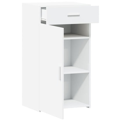 Credenza Bianca 50x42,5x93 cm in Legno Multistrato - homemem39