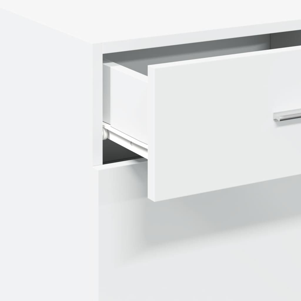 Credenza Bianca 50x42,5x93 cm in Legno Multistrato - homemem39