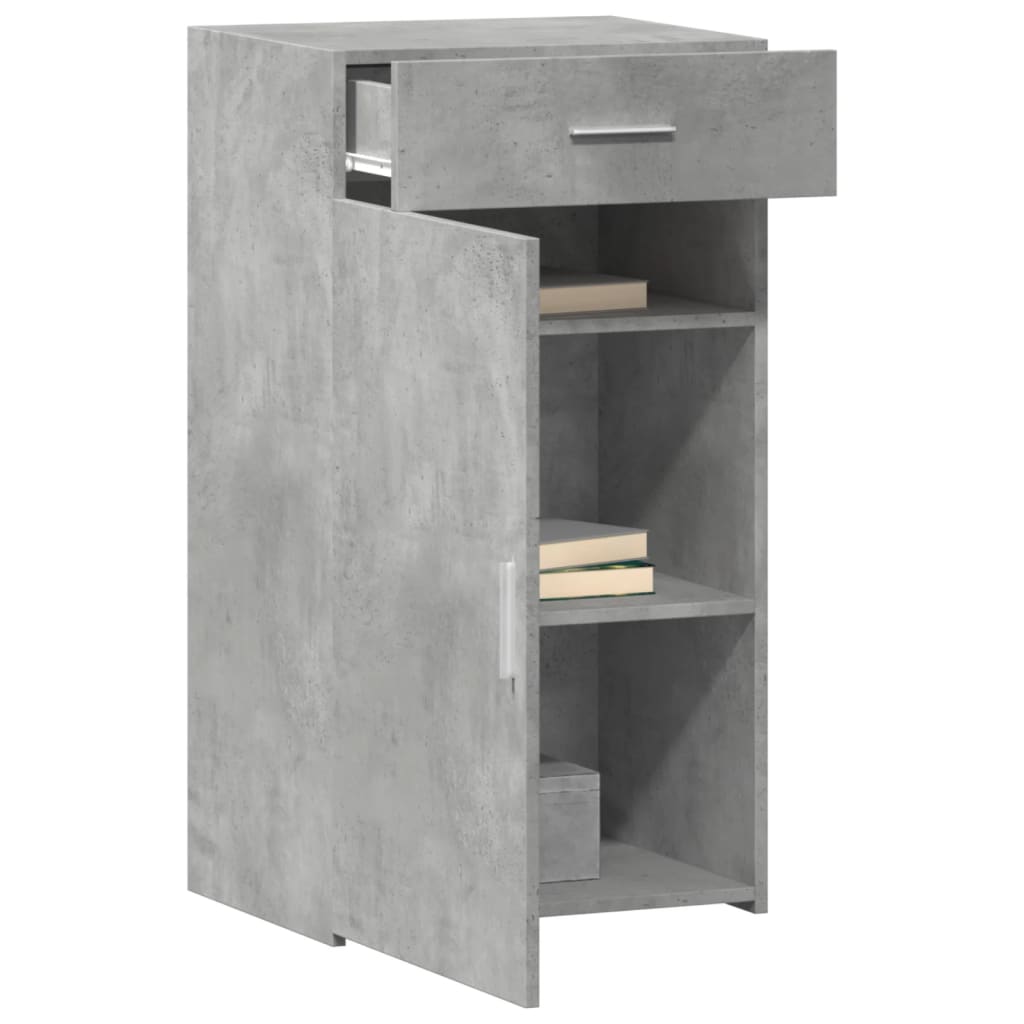 Credenza Grigio Cemento 50x42,5x93 cm in Legno Multistrato - homemem39
