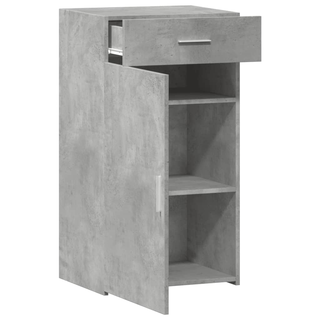 Credenza Grigio Cemento 50x42,5x93 cm in Legno Multistrato - homemem39