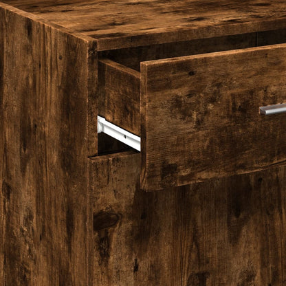 Credenza Rovere Fumo 50x42,5x93 cm in Legno Multistrato - homemem39