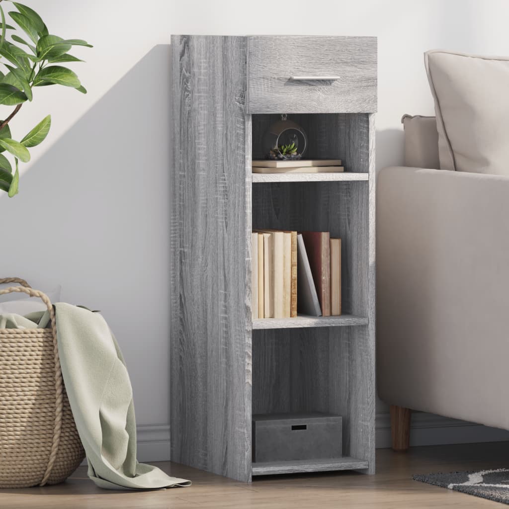 Credenza Grigio Sonoma 30x42,5x93 cm in Legno Multistrato - homemem39