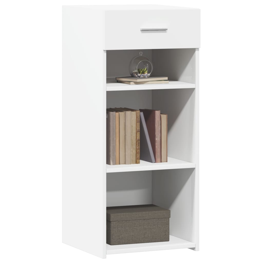 Credenza Bianca 40x42,5x93 cm in Legno Multistrato - homemem39