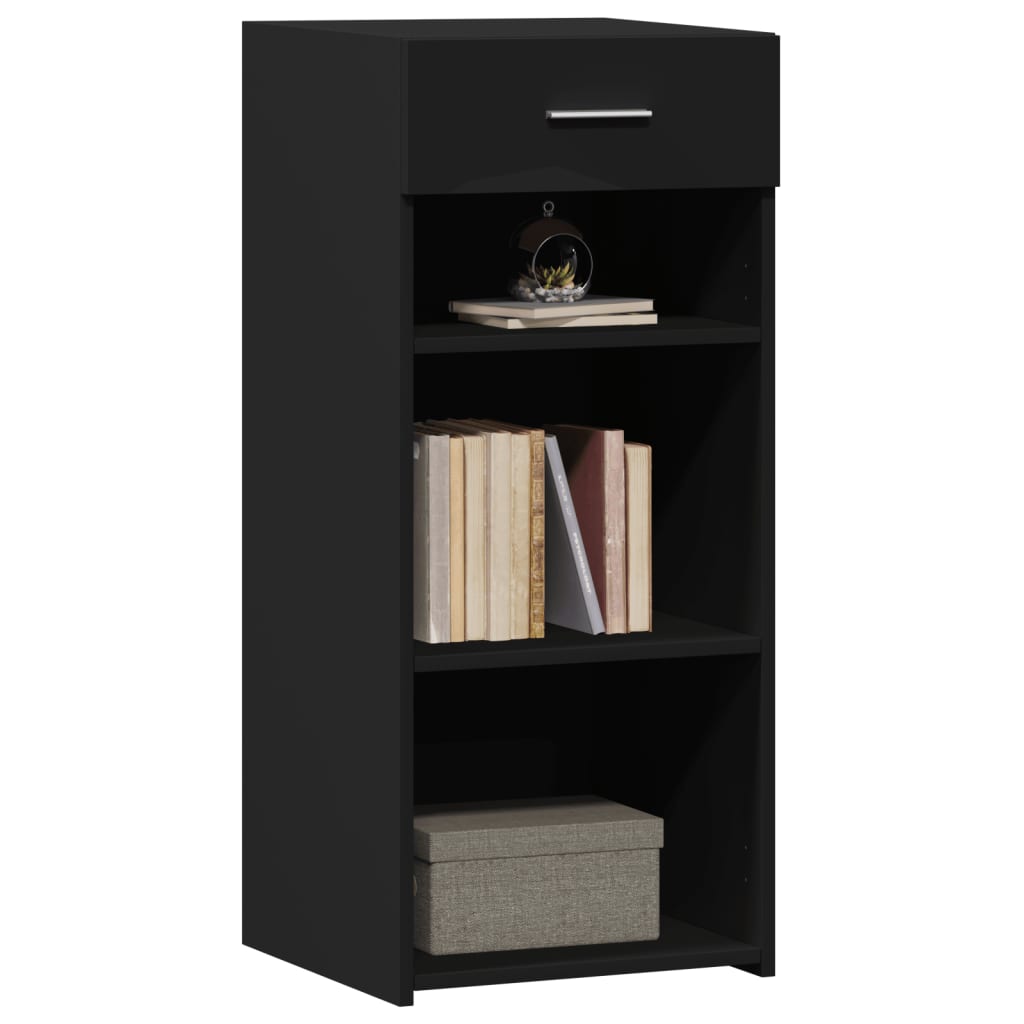 Credenza Nera 40x42,5x93 in Legno Multistrato - homemem39