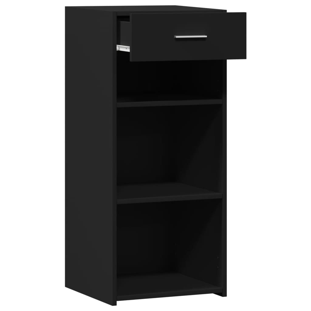 Credenza Nera 40x42,5x93 in Legno Multistrato - homemem39