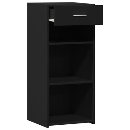 Credenza Nera 40x42,5x93 in Legno Multistrato - homemem39