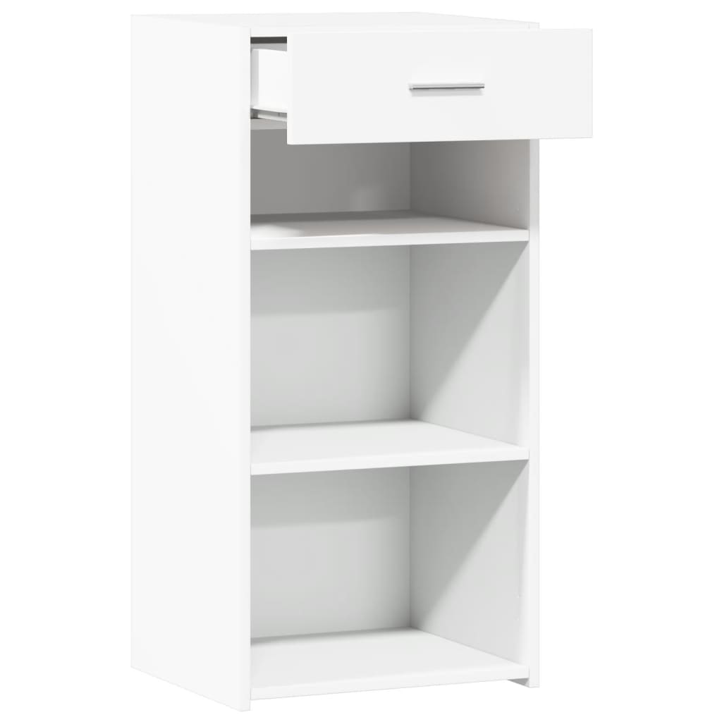 Credenza Bianca 45x42,5x93 cm in Legno Multistrato - homemem39