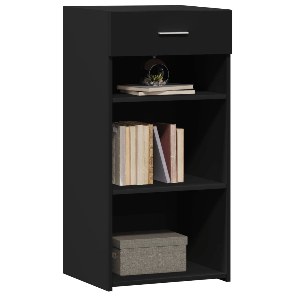 Credenza Nera 45x42,5x93 cm in Legno Multistrato - homemem39
