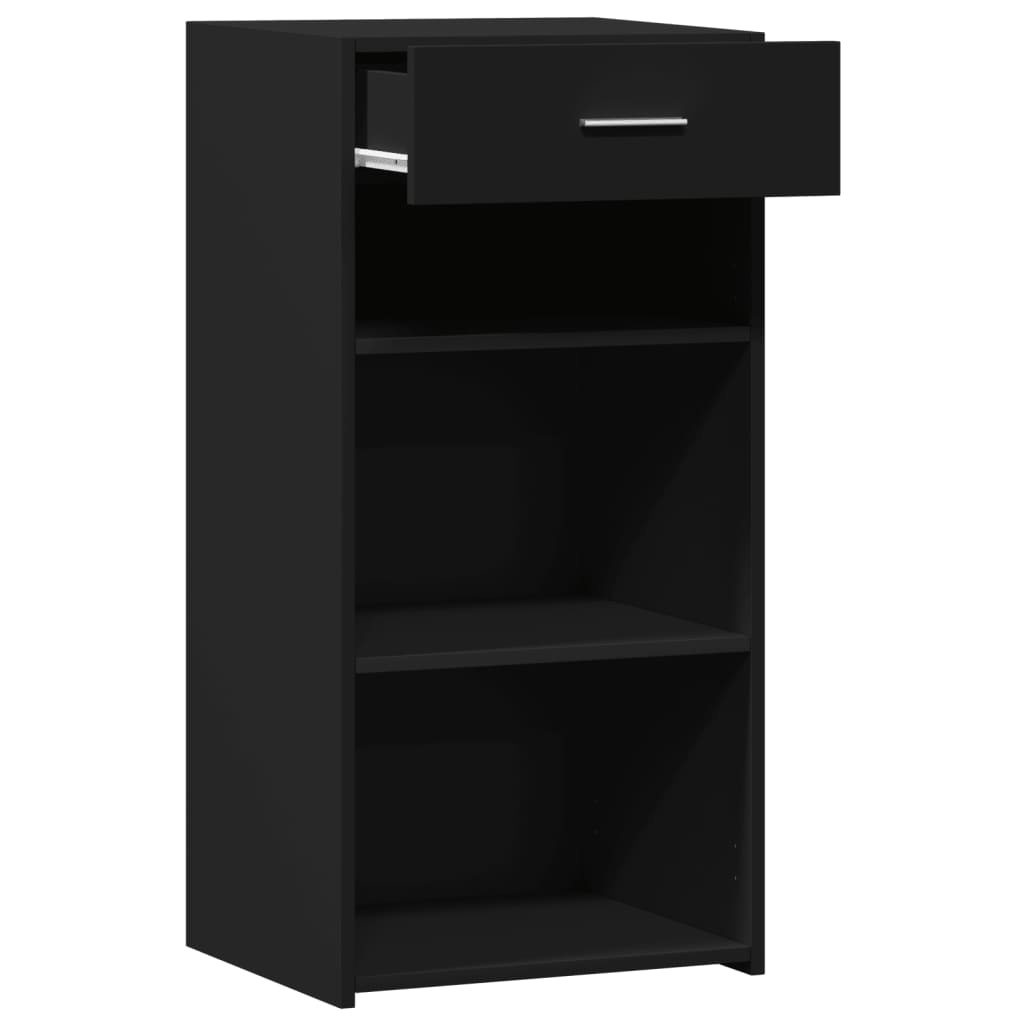 Credenza Nera 45x42,5x93 cm in Legno Multistrato - homemem39