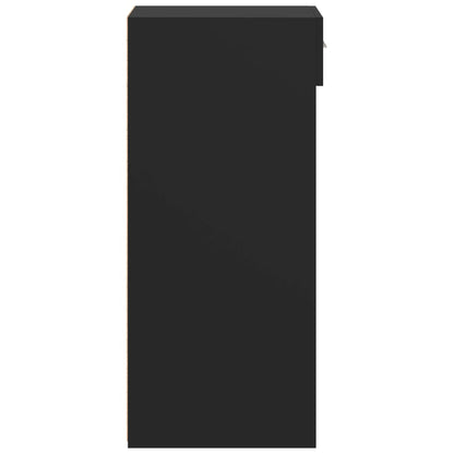 Credenza Nera 50x42,5x93 cm in Legno Multistrato - homemem39