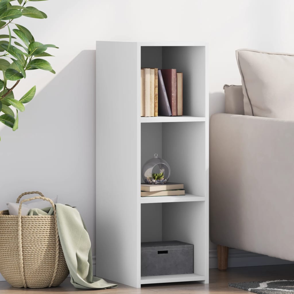 Credenza Bianca 30x41x93 cm in Legno Multistrato - homemem39