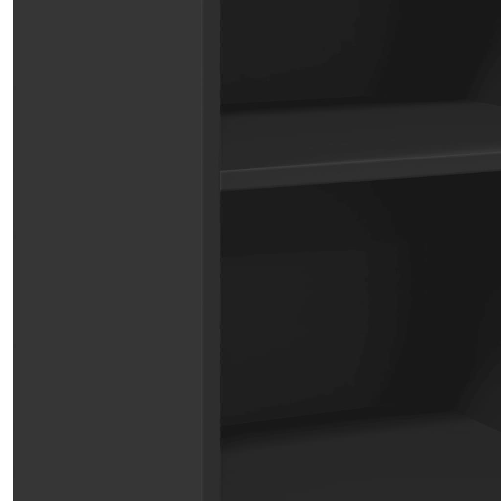 Credenza Nera 45x41x93 cm in Legno Multistrato - homemem39