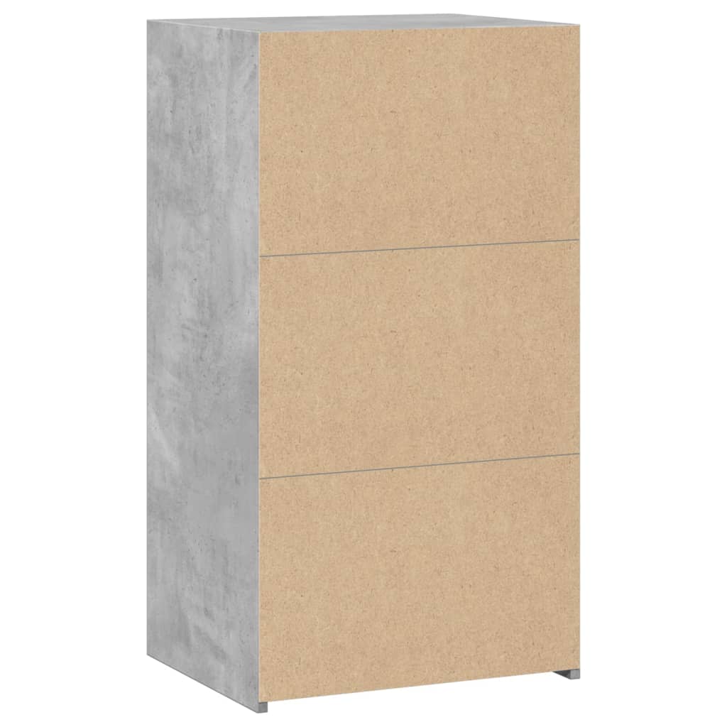 Credenza Grigio Cemento 50x41x93 cm in Legno Multistrato - homemem39