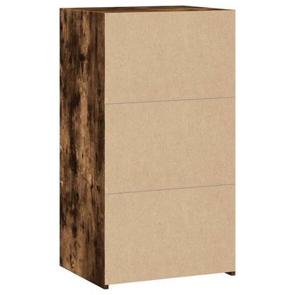 Credenza Rovere Fumo 50x41x93 cm in Legno Multistrato - homemem39