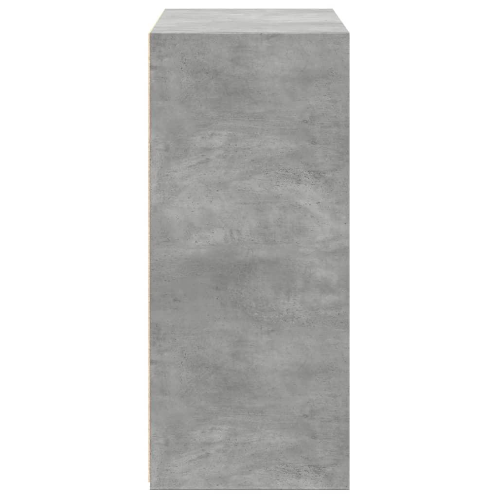Credenza Grigio Cemento 70x41x93 cm in Legno Multistrato - homemem39