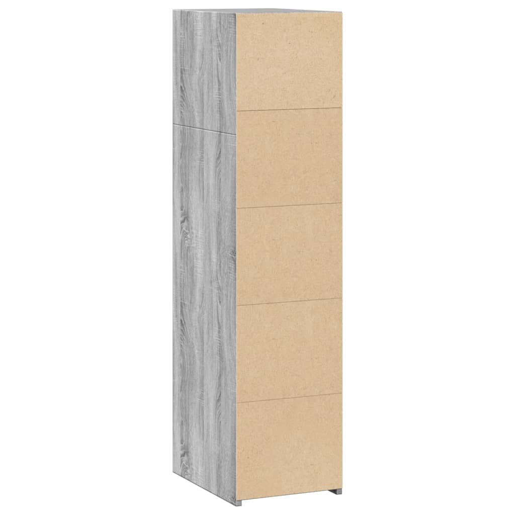 Credenza Grigio Sonoma 30x41x124cm in Legno Multistrato - homemem39