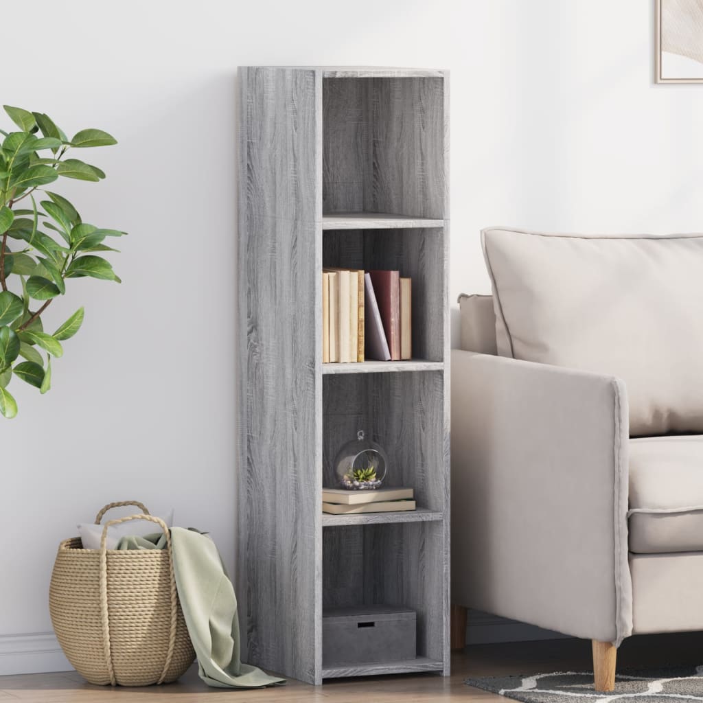 Credenza Grigio Sonoma 30x41x124cm in Legno Multistrato - homemem39