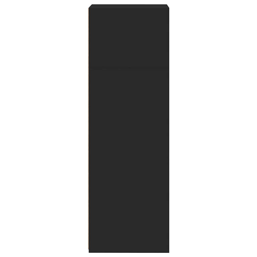 Credenza Nera 40x41x124 cm in Legno Multistrato - homemem39