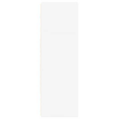 Credenza Bianca 45x41x124cm in Legno Multistrato - homemem39