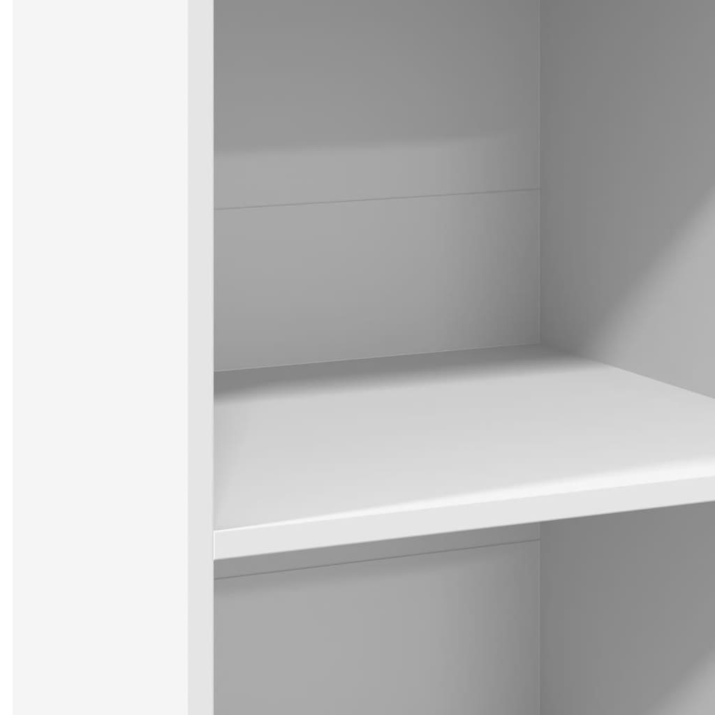 Credenza Bianca 45x41x124cm in Legno Multistrato - homemem39