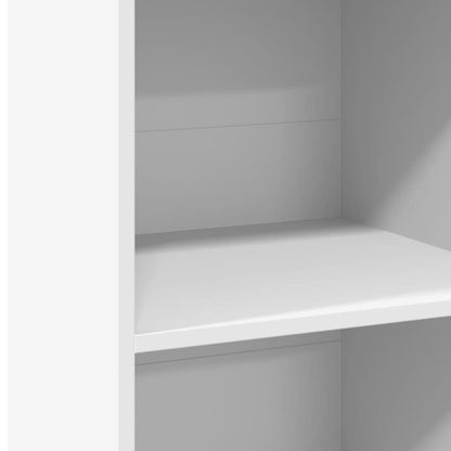 Credenza Bianca 45x41x124cm in Legno Multistrato - homemem39