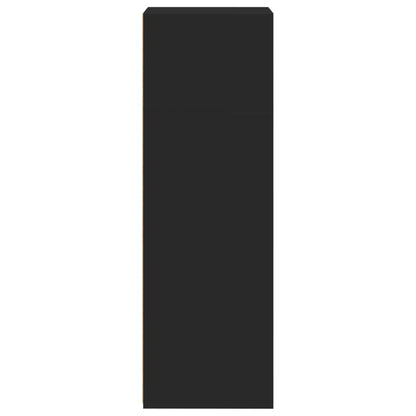 Credenza Nera 45x41x124cm in Legno Multistrato - homemem39