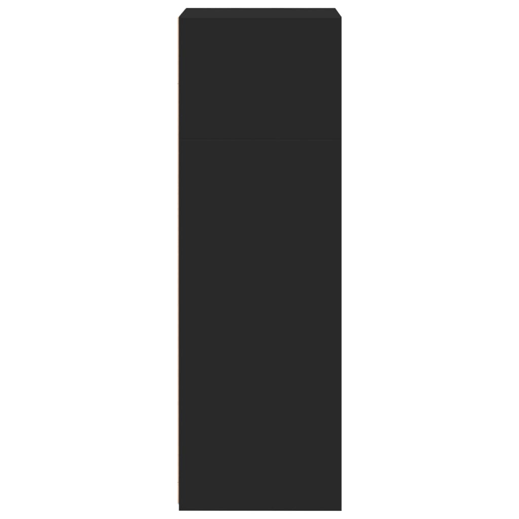 Credenza Nera 50x41x124 cm in Legno Multistrato - homemem39